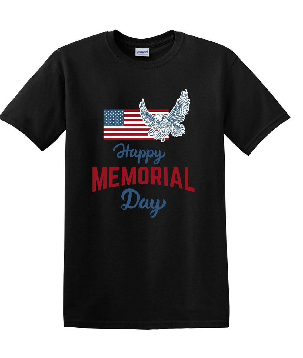 Memorial Day shirt Flag Eagle We Will Always Remember 13 color choices -mds2