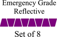 
              Purple HELMET TETS TETRAHEDRONS HELMET STICKER  EMT EMERGENCY GRADE REFLECTIVE
            