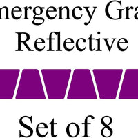 Purple HELMET TETS TETRAHEDRONS HELMET STICKER  EMT EMERGENCY GRADE REFLECTIVE