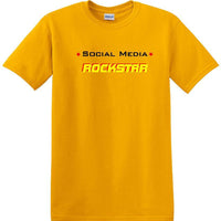 Social Media Rockstar - Funny shirt - short sleeved T-shirt TSM11