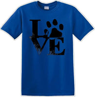 
              Love dog paw print - Dog- Novelty T-shirt
            