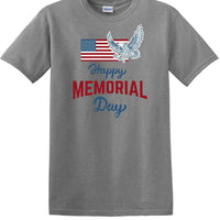 Memorial Day shirt Flag Eagle We Will Always Remember 13 color choices -mds2