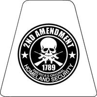 
              2nd Amendment HELMET TETS TETRAHEDRONS HELMET STICKER white REFLECTIVE
            