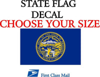 
              NEBRASKA STATE FLAG, STICKER, DECAL, 5 YR VINYL State Flag of Nebraska
            