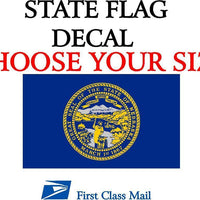 NEBRASKA STATE FLAG, STICKER, DECAL, 5 YR VINYL State Flag of Nebraska