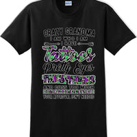 Crazy Tattooed Grandma T-Shirt - 12 color choices