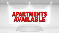 
              APARTMENTS AVAILABLE - Advertising Vinyl Banner Flag Sign  printed in the USA
            