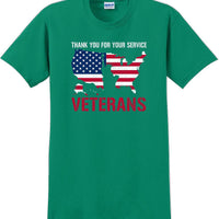 THANK YOU FOR YOUR SERVICE, Veterans day Soldier USA Support T-Shirt