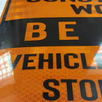 Construction HD vehicle magnet for steel Body Hi-Vis Reflective Orange BE Alert