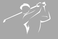 
              Golf Player Decal Sticker Multi Color Options Champion window car truck irons
            