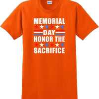 MEMORIAL DAY HONOR THE SACRIFICE , Veterans day Soldier USA Support T-Shirt