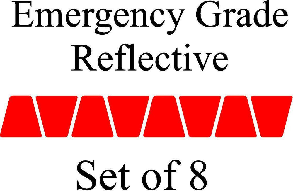 RED HELMET TETS TETRAHEDRONS HELMET STICKER  EMT EMERGENCY GRADE REFLECTIVE