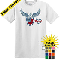 Memorial Day shirt eagle shield We Will Always Remember 13 color choices -mds7