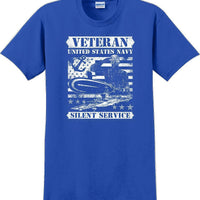 UNITED STATES NAVY SILENT SERVICE, Veterans day Soldier USA Support T-Shirt