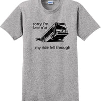 Pittsburgh Bus in Sinkhole, dahntahn n'at funny T-Shirt