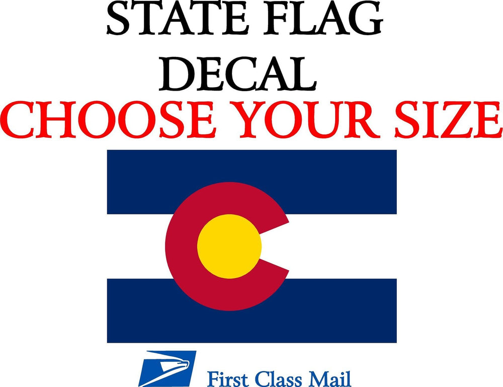 COLORADO STATE FLAG, STICKER, DECAL, state flag of Colorado 5 YR VINYL