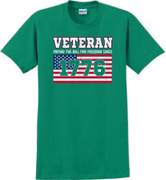 
              VETERAN PAYING THE BILL SINCE 1776 Veterans day Soldier USA Support T-Shirt
            