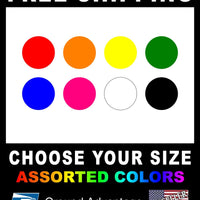 Color Key Labels Waterproof / Delete Plugs / Hole / Color coded decal sticker