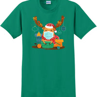 Christmas 2020 Quarantine Funny Cute Rudolph Reindeer Mask Premium 8 x-mas shirt