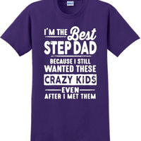 I'm the Best Stepdad short sleeved T-Shirt - Fathers Day