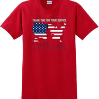 THANK YOU FOR YOUR SERVICE, Veterans day Soldier USA Support T-Shirt