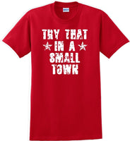 
              Try That in a Small Town T-Shirt Distressed  Country Music Gift
            