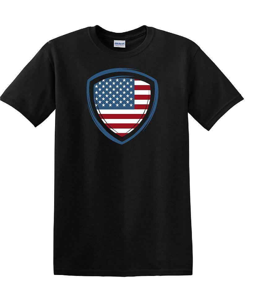 Memorial Day shirt flag shield We Will Always Remember 13 color choices -mds5