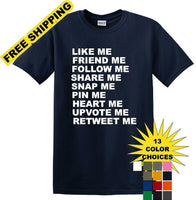 
              Social Media - So Many Ways to Share! - Fun shirt - T-shirt TSM04
            