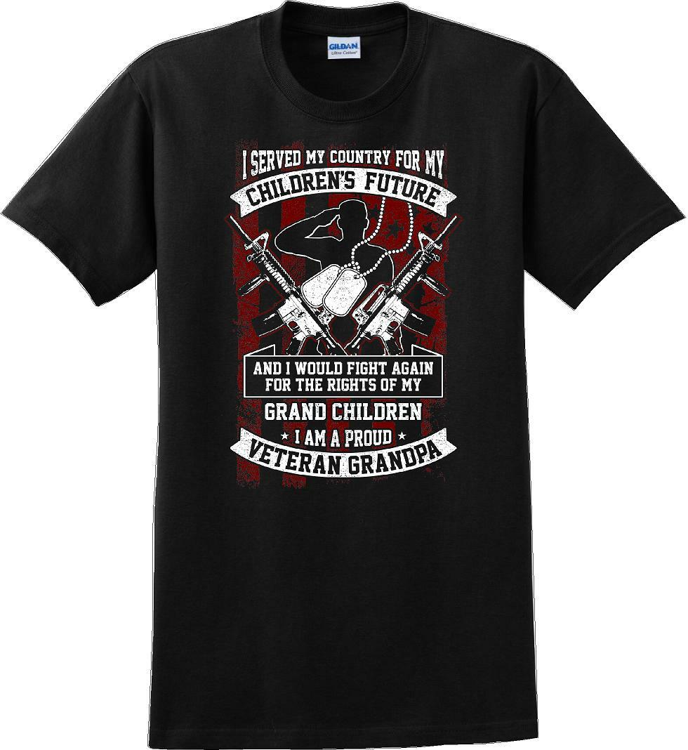 I Served My Country Veteran Grandpa, Veterans day Soldier USA Support T-Shirt
