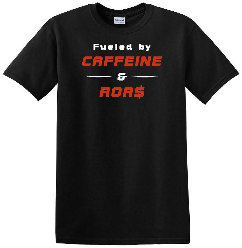 Caffeine & ROA$ - Social Media - Fun shirt - short-sleeved T-shirt TSM14