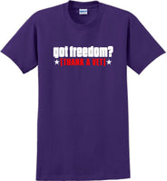 
              GOT FREEDOM? THANK A VET, Veterans day Soldier USA Support T-Shirt
            