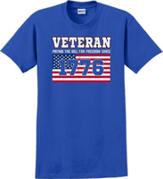 
              VETERAN PAYING THE BILL SINCE 1776 Veterans day Soldier USA Support T-Shirt
            