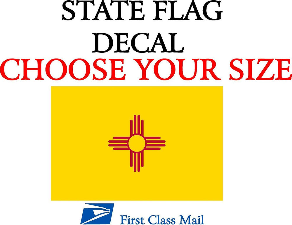 NEW MEXICO STATE FLAG, STICKER, DECAL, 5YR VINYL State Flag of New Mexico