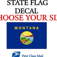 MONTANA STATE FLAG, STICKER, DECAL, 5 YR VINYL State Flag of Montana