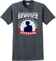
              THANK YOU FOR YOUR SERVICE VETERANS , Veterans day Soldier USA Support T-Shirt
            