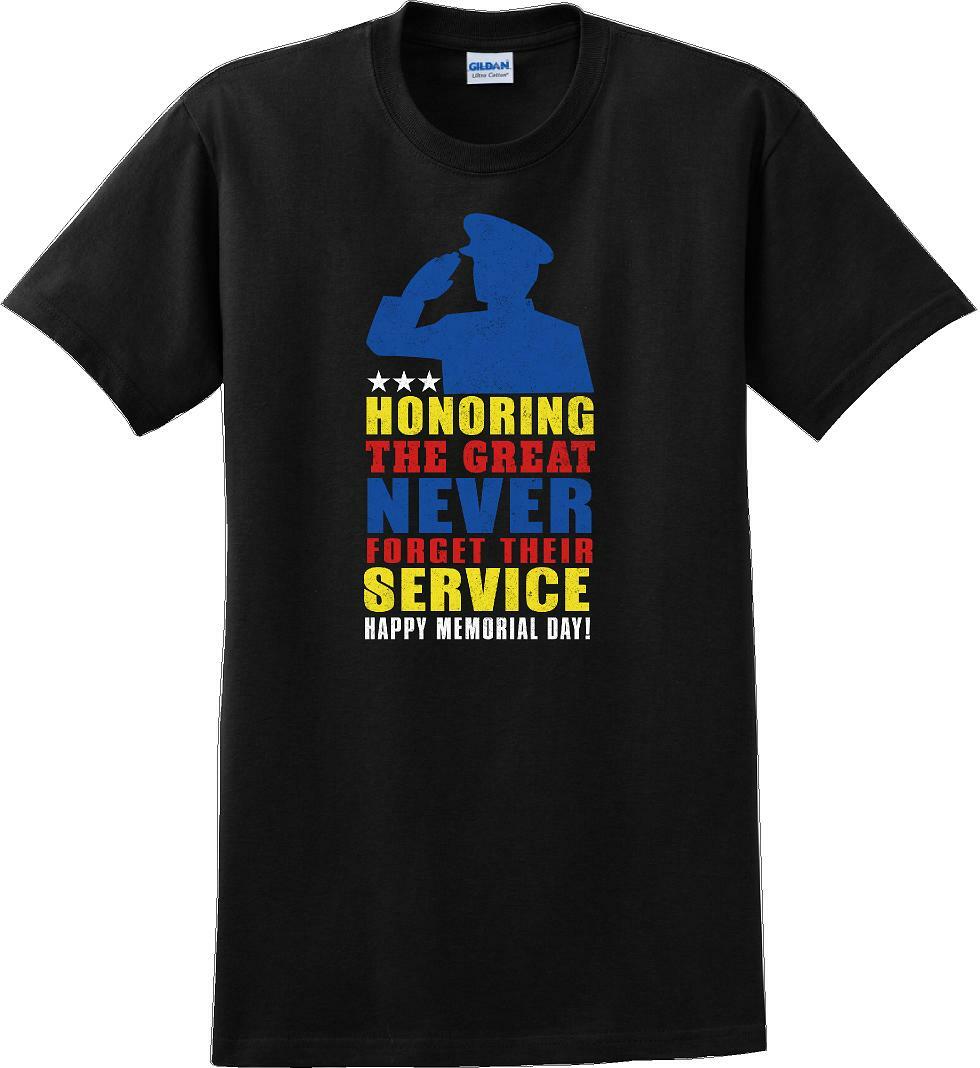 HONORING THE GREAT NEVER FORGET, Veterans day Soldier USA Support T-Shirt
