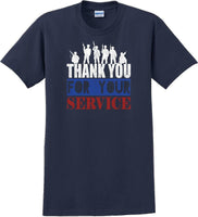 
              THANK YOU FOR YOUR SERVICE, Veterans day Soldier USA Support T-Shirt
            