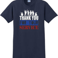 THANK YOU FOR YOUR SERVICE, Veterans day Soldier USA Support T-Shirt