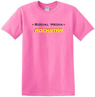 
              Social Media Rockstar - Funny shirt - short sleeved T-shirt TSM11
            