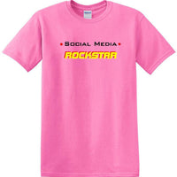 Social Media Rockstar - Funny shirt - short sleeved T-shirt TSM11