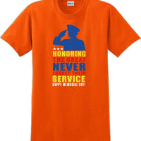 HONORING THE GREAT NEVER FORGET, Veterans day Soldier USA Support T-Shirt
