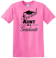
              Graduation - PROUD AUNT of a Graduate - shirt - short sleeved T-shirt
            