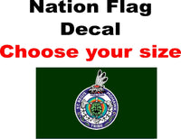 
              Flag of the St Regis Mohawk Tribe, STICKER, DECAL, 5YR Flag of Mohawk nation
            