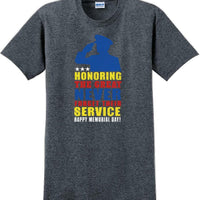 HONORING THE GREAT NEVER FORGET, Veterans day Soldier USA Support T-Shirt