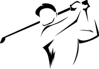 
              Golf Player Decal Sticker Multi Color Options Champion window car truck irons
            