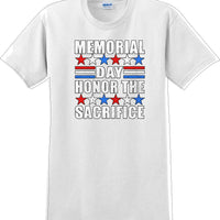 MEMORIAL DAY HONOR THE SACRIFICE , Veterans day Soldier USA Support T-Shirt