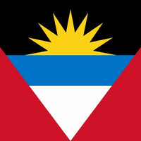 Antigua and Barbuda COUNTRY FLAG STICKER DECAL, 5yr Flag of Antigua and Barbuda