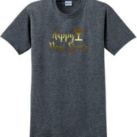 Happy New Year  T-Shirt - New Years Shirt - 12 color choices