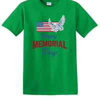 Memorial Day shirt Flag Eagle We Will Always Remember 13 color choices -mds2