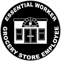Essential Worker Grocery Store Employee Decal